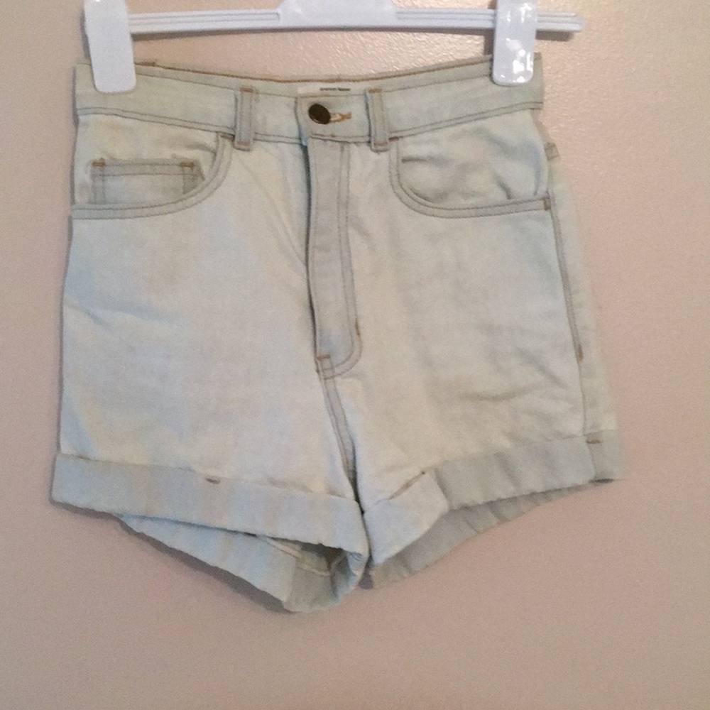 High-Waisted American Apparel Jean Shorts